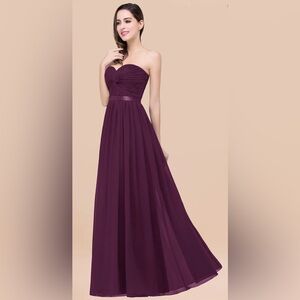 Speechless Strapless Dress in Rich Purple